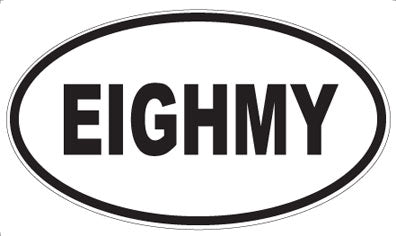 EIGHMY - Oval Sticker