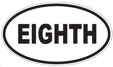 EIGHTH - Oval Sticker
