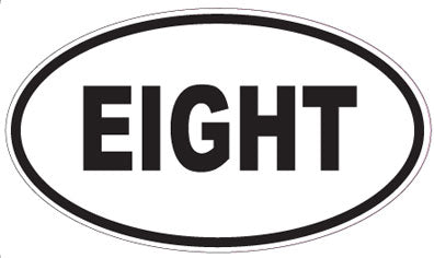 EIGHT - Oval Magnet