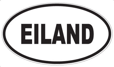 EILAND - Oval Sticker