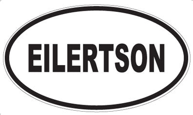 EILERTSON - Oval Sticker