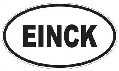 EINCK - Oval Sticker