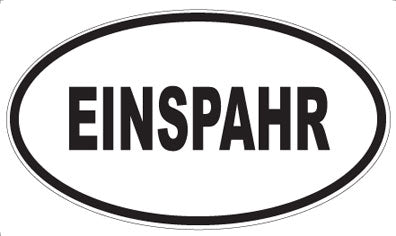EINSPAHR - Oval Sticker