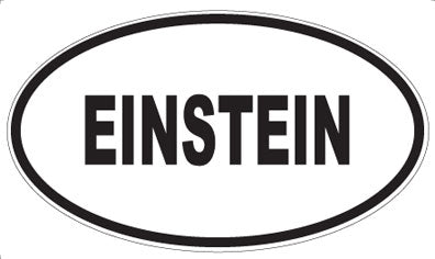 EINSTEIN - Oval Magnet