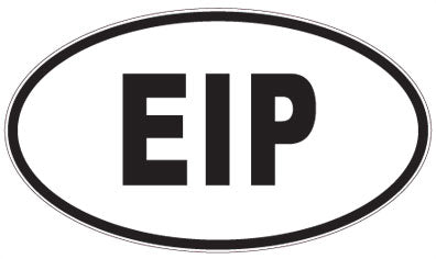 EIP - 3 Letter Initials Oval Magnet