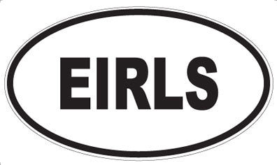 EIRLS - Oval Sticker