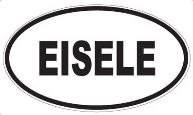EISELE - Oval Sticker