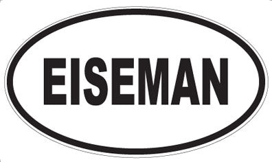 EISEMAN - Oval Sticker
