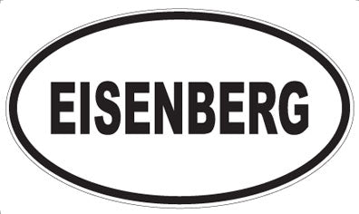 EISENBERG - Oval Sticker
