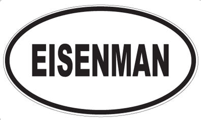 EISENMAN - Oval Magnet
