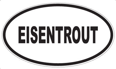 EISENTROUT - Oval Magnet