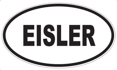 EISLER - Oval Sticker