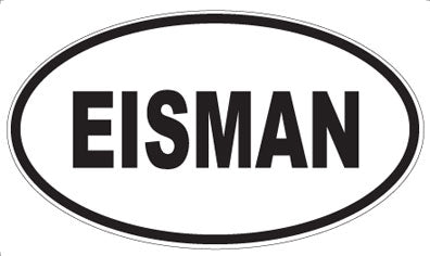 EISMAN - Oval Magnet