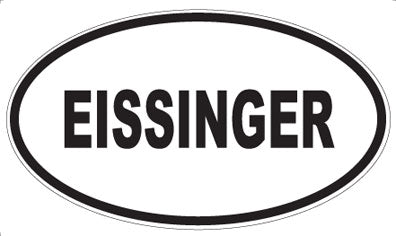 EISSINGER - Oval Sticker