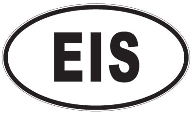 EIS - 3 Letter Initials Oval Magnet