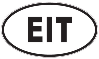 EIT - 3 Letter Initials Oval Magnet