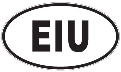 EIU - 3 Letter Initials Oval Magnet