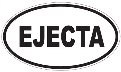 EJECTA - Oval Sticker