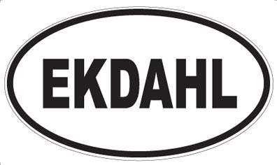 EKDAHL - Oval Sticker