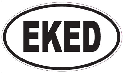 EKED - Oval Sticker