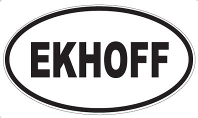 EKHOFF - Oval Sticker