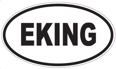 EKING - Oval Sticker