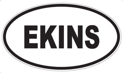 EKINS - Oval Sticker
