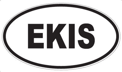 EKIS - Oval Sticker