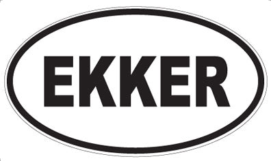 EKKER - Oval Sticker