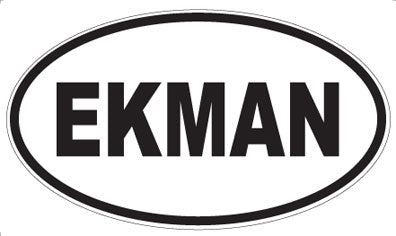 EKMAN - Oval Sticker