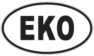 EKO - 3 Letter Initials Oval Magnet
