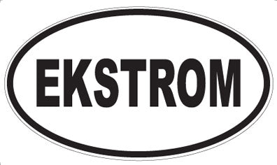 EKSTROM - Oval Sticker