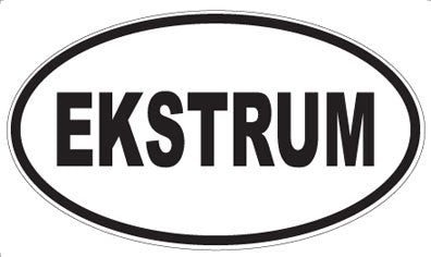 EKSTRUM - Oval Sticker