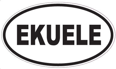 EKUELE - Oval Sticker