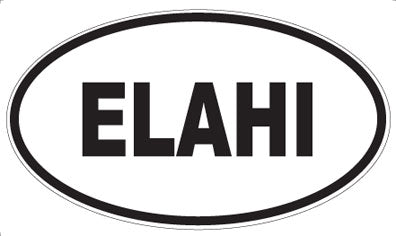 ELAHI - Oval Sticker