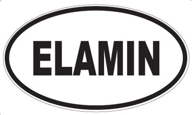 ELAMIN - Oval Magnet