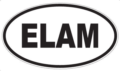 ELAM - Oval Magnet