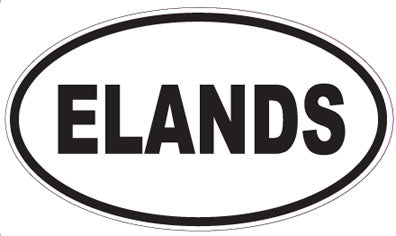 ELANDS - Oval Sticker