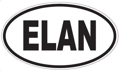 ELAN - Oval Sticker
