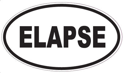 ELAPSE - Oval Sticker