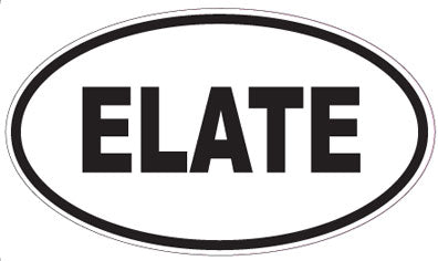 ELATE - Oval Sticker