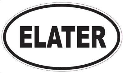 ELATER - Oval Sticker