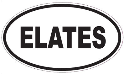ELATES - Oval Sticker