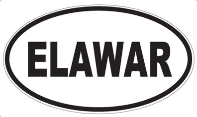 ELAWAR - Oval Sticker