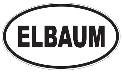 ELBAUM - Oval Sticker
