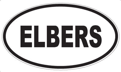 ELBERS - Oval Sticker