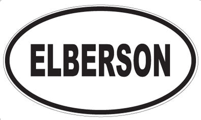 ELBERSON - Oval Sticker