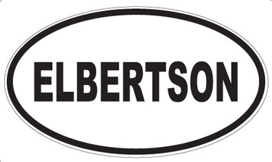 ELBERTSON - Oval Sticker
