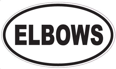 ELBOWS - Oval Sticker