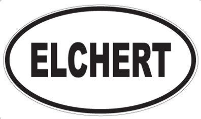 ELCHERT - Oval Sticker